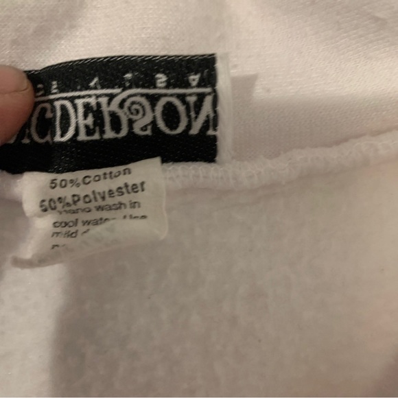 Angderson White Bird Art Sweater size L. Button Down Cardigan - Picture 2 of 9